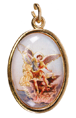 Medal/Gold Finish/St.Michael Picture   (1580/MIC)