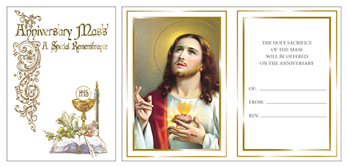 Parchment Card/Insert - Anniversary Mass   (20041)