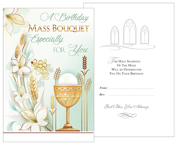 Card - A Birthday Mass Bouquet especially for You  (22242)
