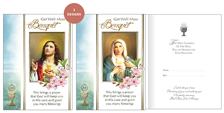Card - Get Well Mass Bouquet - 2 Designs   (22373)
