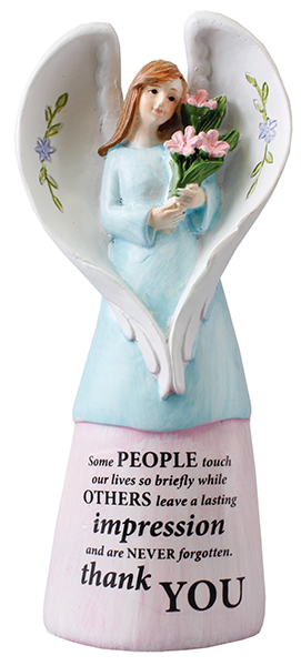 Resin 5 inch Message Angel/Thank You  (39650)