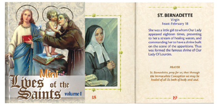 Book - Mini Lives of the Saints - Volume 1   (40122)