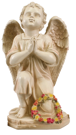Resin Grave Statue - 16 inch Praying Angel   (48570)