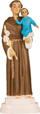 6 inch Plastic Statue St. Anthony   (5532/ANT)