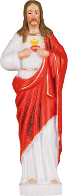 6 inch Plastic Statue Sacred Heart   (5532/SH)