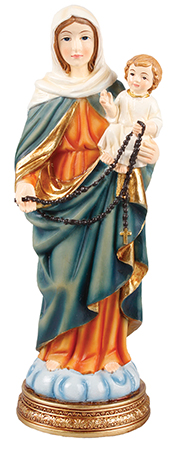Renaissance 5 inch Statue - Madonna - Rosary   (56910)