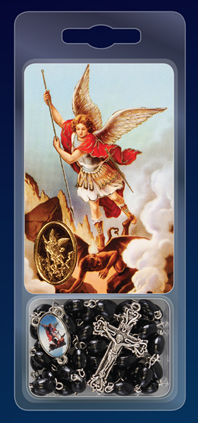 Rosary & Card Set/St. Michael   (60508)
