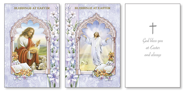 Easter Card with Gold Foil/2 Designs   (85728)