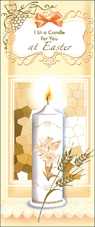Card - I Lit A Candle For You At Easter   (85791)