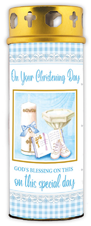 Candle/Christening - Baby Boy   (8635)