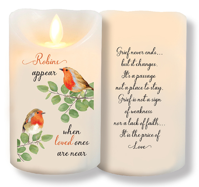 LED Candle/Scented Wax/Timer/Robins Near You (86668)