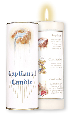 Boxed Baptismal Candle   (8728)