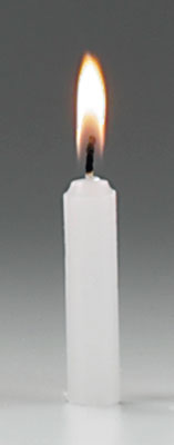 Shrine Candles 2 1/2 inch/Dia. 1/2 inch (1700 ctn)   (8803/2)