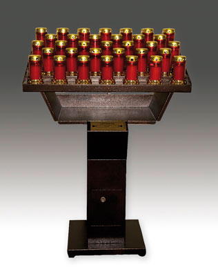 Electronic Votive Candle Stand/33 Lights   (88959/E)