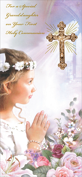 Communion Boxed Card/Granddaughter   (C23117)