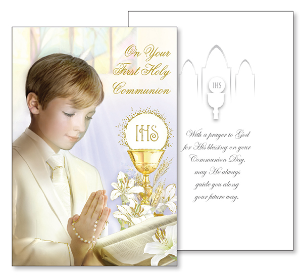 Communion Boy Card   (C27117)