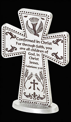 Confirmation Pewter Cross/3 inch Standing   (F4650)