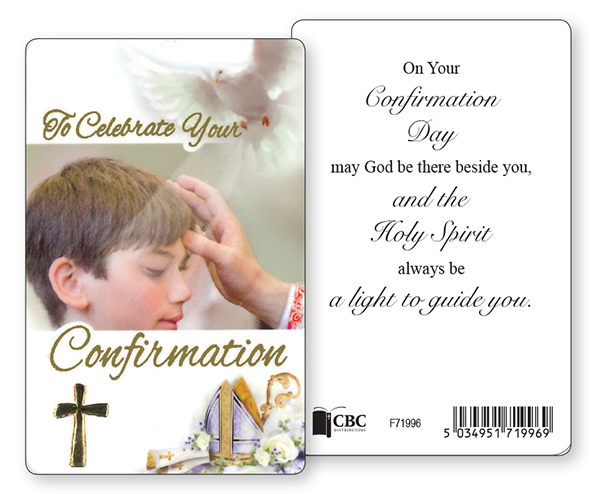 Prayer Card/Confirmation Boy   (F71996)