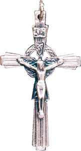 Celtic Crucifix/Silver Finish 1 3/4 inch   (0901)