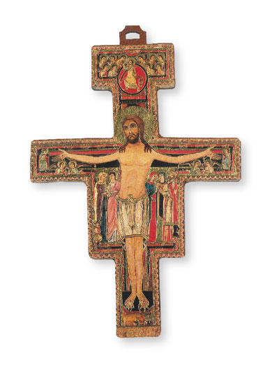 St. Francis Wood Cross 3 inch - Laser Cut   (10181)