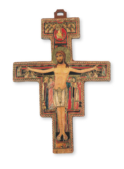 St. Francis Wood Cross 5 1/4 inch Laser Cut   (10182)