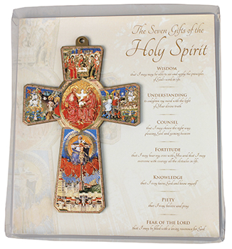 Holy Spirit Wood Cross  5 1/2 inch-Laser Cut   (10193)