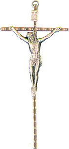 Metal Crucifix 6 inch   (1024)