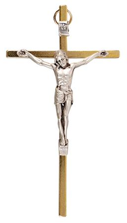 Metal Crucifix 4 1/2 inch   (1025)