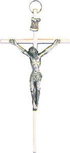 Metal Crucifix 4 1/4 inch   (1026)