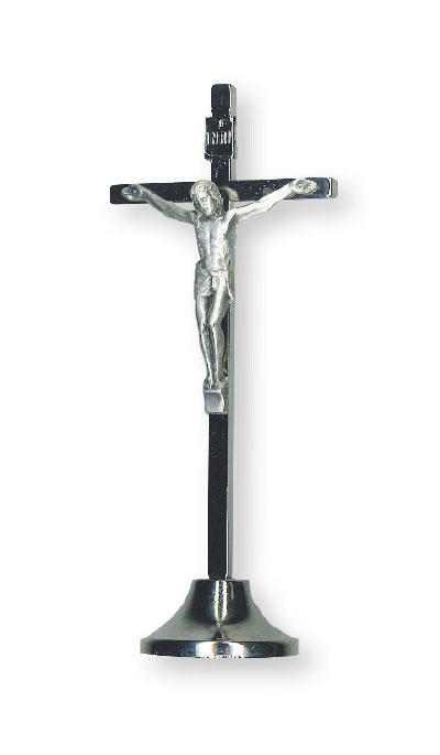 Standing Metal Crucifix 4 inch   (1124)
