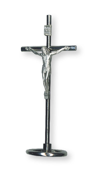 Standing Metal Crucifix 4 1/4 inch   (1126)