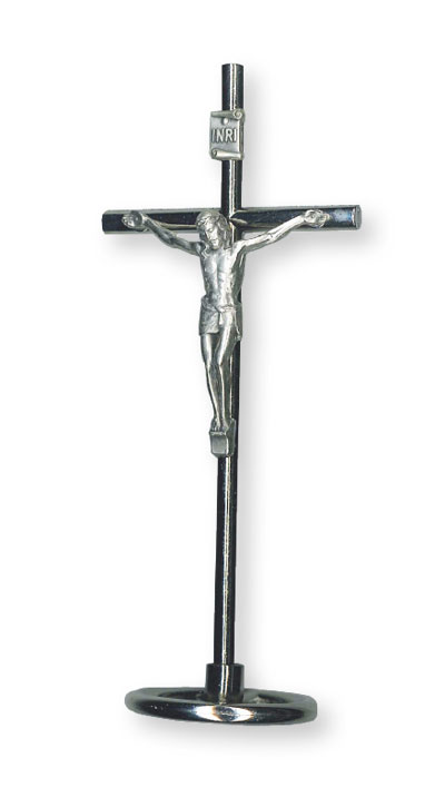 Standing Metal Crucifix 6 1/4 inch   (1127)