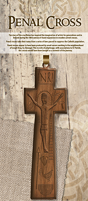 Wood Cross 6 inch/Irish Penal Cross On Card   (12520)