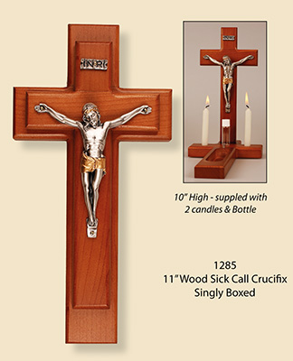 Sick Call Set - Wood Crucifix   (1285)