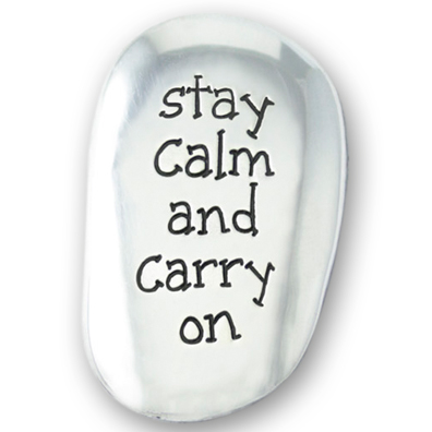 Thumb Stone/Pocket Token/Stay Calm..   (13209)