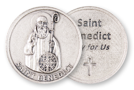 Metal Pocket Token/Saint Benedict   (13302)