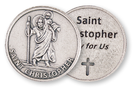 Metal Pocket Token/Saint Christopher   (13303)