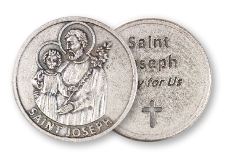 Metal Pocket Token/Saint Joseph   (13308)