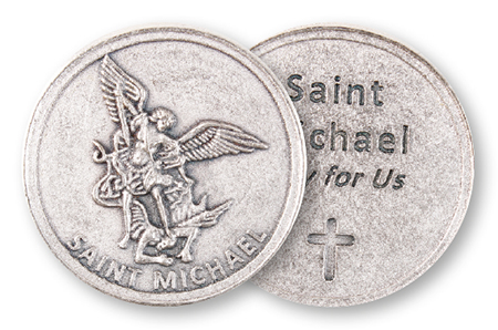 Metal Pocket Token/Saint Michael   (13311)