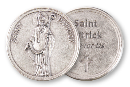 Metal Pocket Token/Saint Patrick   (13312)