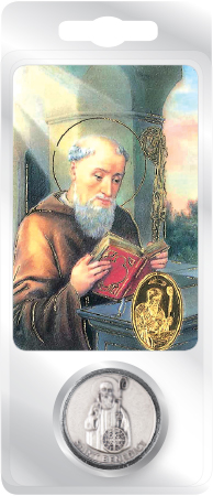 Pocket Token/Card/Saint Benedict   (13562)