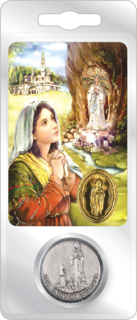 Pocket Token/Card/Lady of Lourdes   (13570)