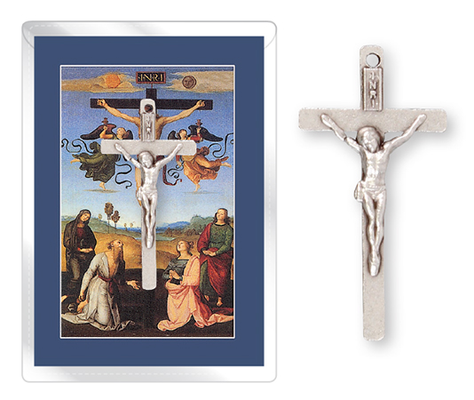 Prayer Leaflet-Crucifix 1 1/4 inch   (1420)