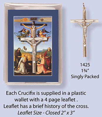 Prayer Leaflet-Crucifix 2 inch   (1425)