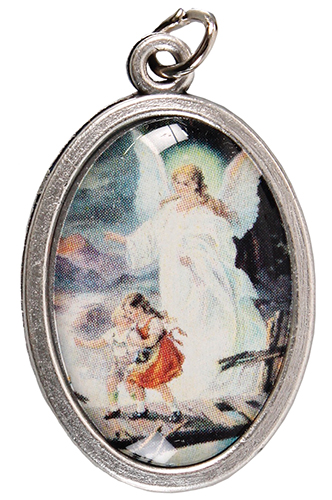 Medal - Oxidised/Guardian Angel Picture   (1525/GA)