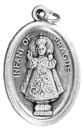 Oxidised Medal/Child Of Prague   (1560/COP)