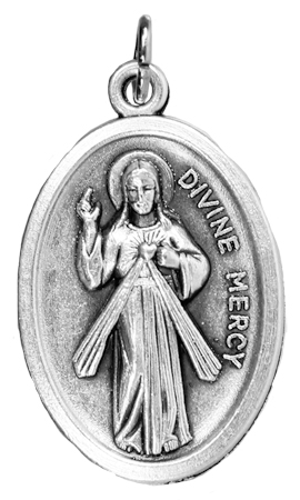 Medal - Oxidised/Divine Mercy   (1560/DM)
