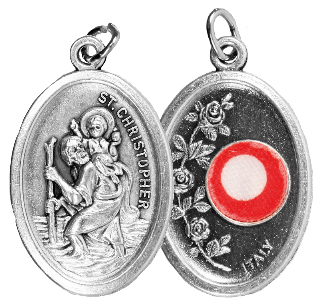 Oxidised Relic Medal/Saint Christopher   (1565/CHR)