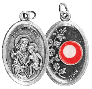 Oxidised Relic Medal/Saint Joseph   (1565/JOS)