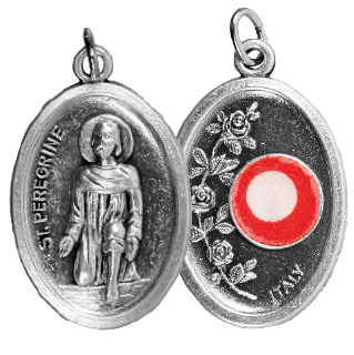 Oxidised Relic Medal/Saint Peregrine   (1565/PER)